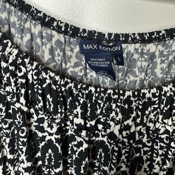 Max Edition Black & White Dress - Size L - Picture 3 of 5